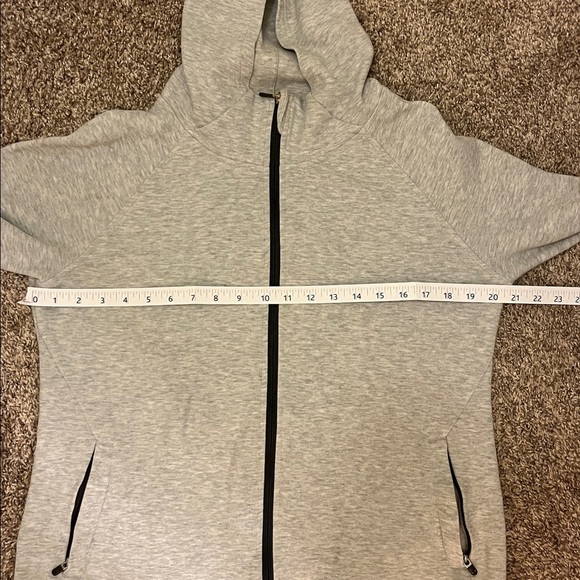 GAP fit Light Gray Zip-Up Hoodie size large - Picture 9 of 9